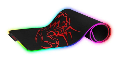 Mouse Pad gamer Marvo MG010 de borracha Scorpion gg 30.5cm x 80cm x 2mm black/red
