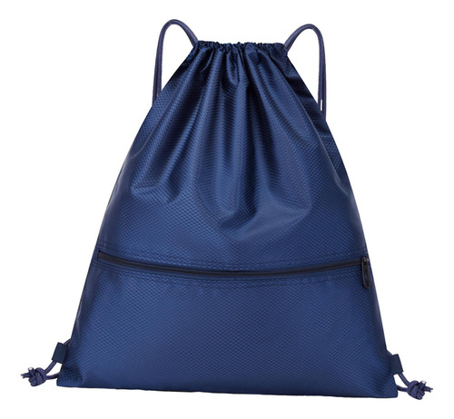 2 Mochila Deportiva Con Cordón, Mochila Práctica Azul