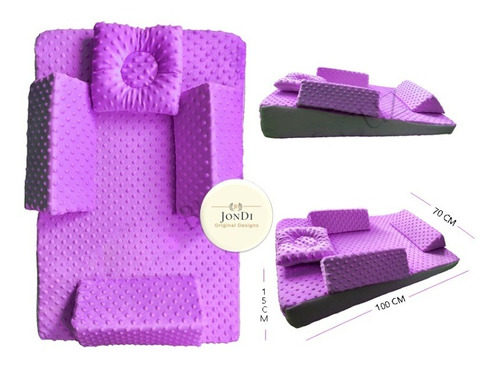 Cojín Colchon Antirreflujo Para Bebe 75*50*14 Cuna Corral