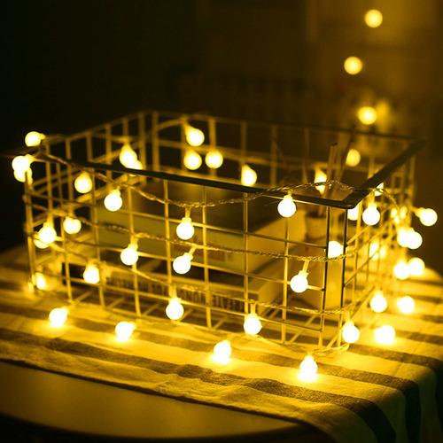 Cadena De Luces Usb Tipo Bola: Habitación, Fiesta, Lámpara D