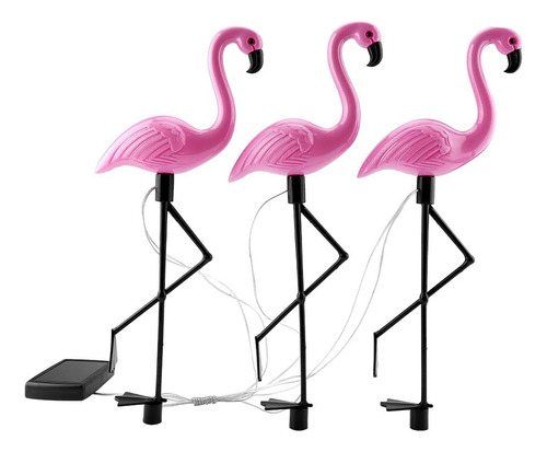 Luces De Estaca De Jardín Solar, 3 En 1 Led Flamingo Luz [u]