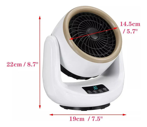 Calentador De Ambiente Wonder Heater Pro Control Remoto 1500w Blanco