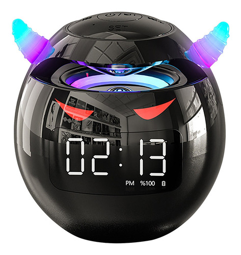 Reloj de mesa  despertador  digital Genérica 8902  color negro 