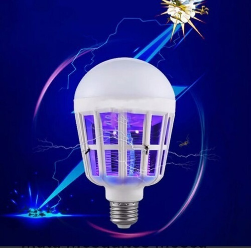 Lâmpada Mata Mosquito 15w 2 Em 1 Luz Led/uv Anti-mosquito