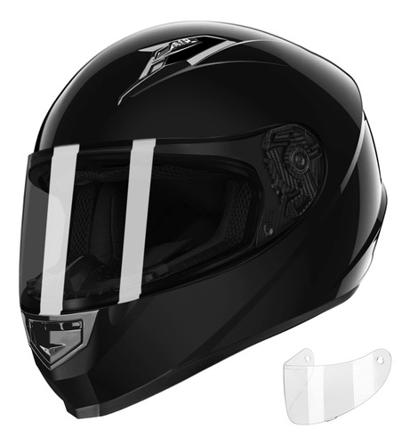 Casco De Moto Integral Compacto Y Ligero Gx11 Visera Ad...