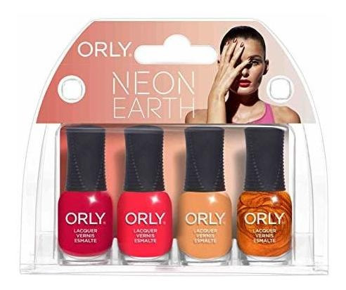 Esmalte De Uñas - Orly Nail Lacquer - Mini Neon Earth - 4pc 