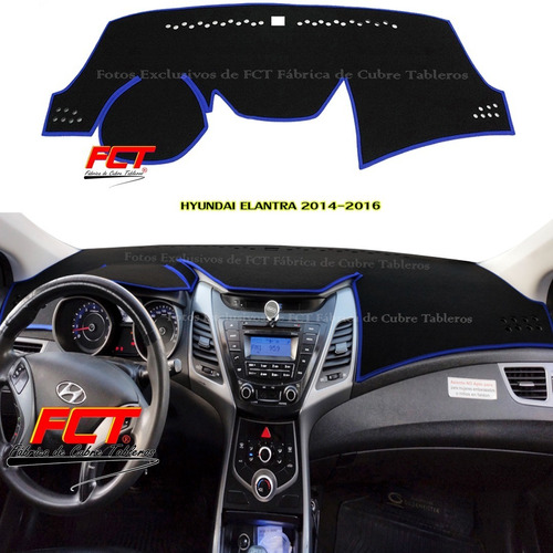 Cubre Tablero - Hyundai Elantra Gls - 2014 2015 2016 Fct®