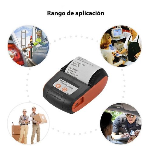 Impresora Térmica Portátil Inalámbrica Bluetooth (58mm)