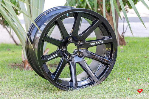 Roda Volcano Light Aro 18 5x114,3mm Cor Preto Brilhante