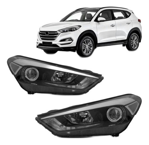 Par Farol Tucson 2017 2018 19 20 21 2022 S/ Led C/ Projetor