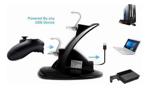 Base Cargadora De Controles Para Ps4 Slim Y Pro Dual