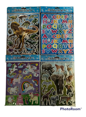 Imagen 2 de 3 de Stickers Autoadhesivos Pack X30 Planchas Ideal Souvenirs