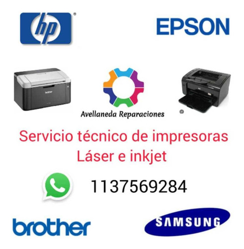 Servicio Técnico De Impresoras Hp Brother Samsung Epson