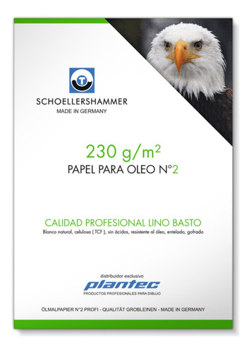 5 Papel P Oleo 230g Schoellershammer Entelado Canvas Aleman