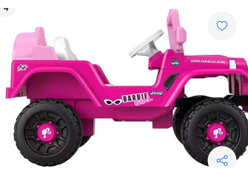Fisher Price Power Wheels Vehículo Montable Barbie Color Rosa Claro Rosa Claro