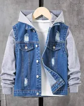 Comprar Chaqueta Jean Strech Gruesa Vitaly Con Capucha Para Hombre