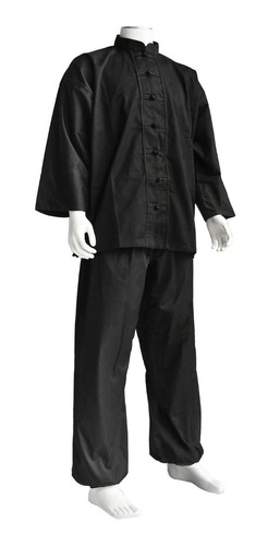 Kimono Negro Para Kung Fu