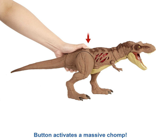 Imagen 5 de 6 de Figura de acción Tiranosaurio Rex daño extremo Camp Cretaceous GWN26 de Mattel