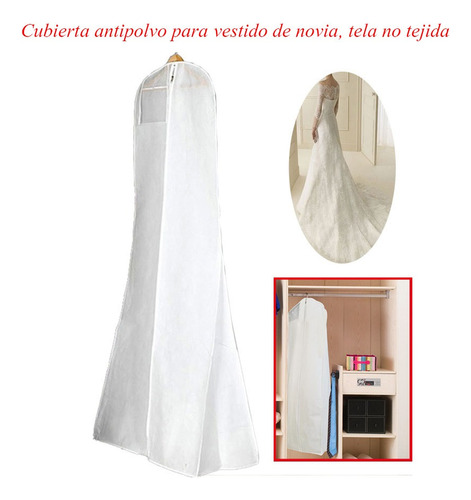 2pc Funda Antipolvo Con Cremallera Para Vestidos Novia