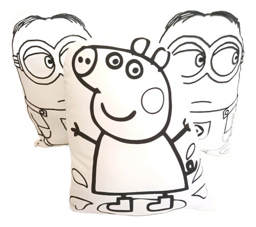 Souvenir Almohadon Para Colorear X 25 . Sin Fibras