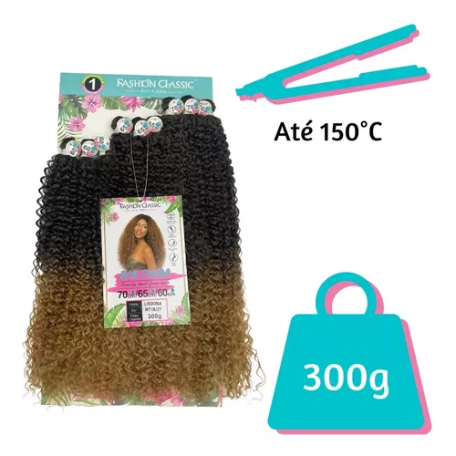 Cabelo Orgânico Bio Fibra Lindona Fashion Classic 300G em Promoção