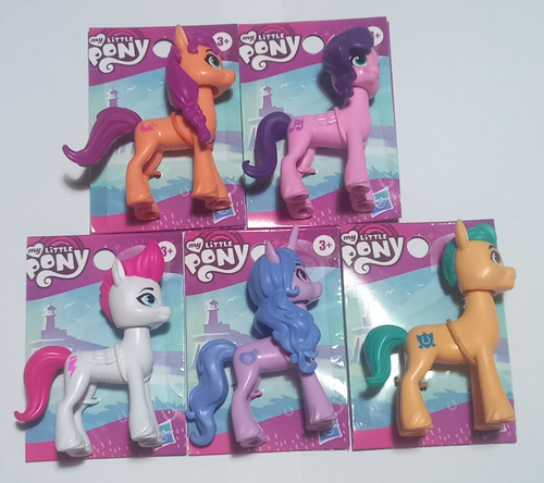 My Little Pony 9 Cm De Altura Lote De 5 Ponys Serie Completa (Usado)