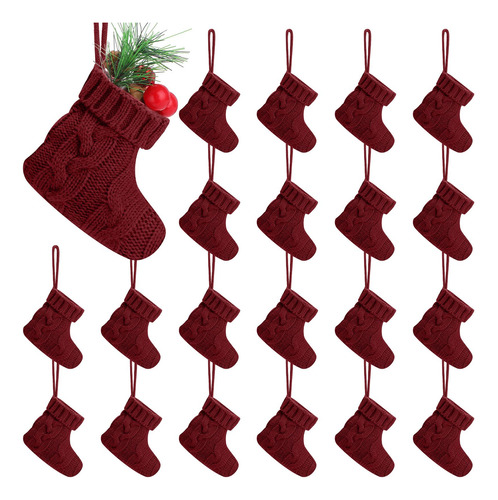 Mini Medias De Navidad 10 Cm Calcetines Colgantes Decorativo