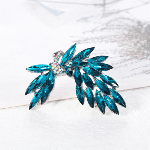 Pañuelo Y Broche Con Forma De Ramo De Flores F Crystal Bouqu