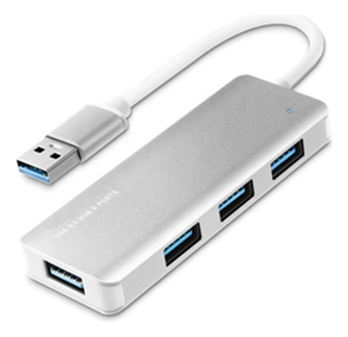 Hub Usb Haxly Hubi U4 4 En 1 Port 4xusb 3.0 5gbps Space Gray