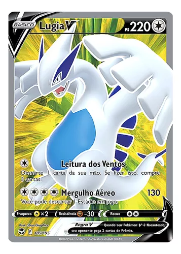 Carta Pokémon Lendário Lugia Holográfico Original Copag