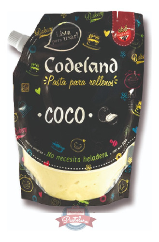 Pasta Relleno Coco X500gr Sin Tacc Codeland