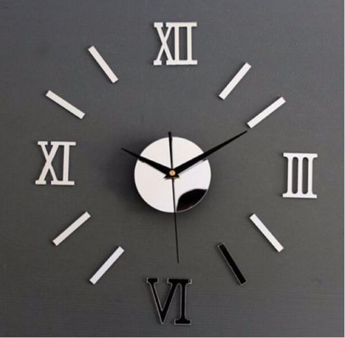 Reloj De Pared 3d De Acrílico Numero Romanos
