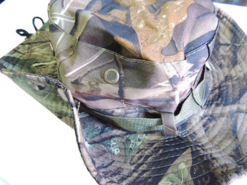 Imagen 7 de 7 de Sombrero Camuflado Gorro Sol Pesca Caza Kayak Verano Oferta