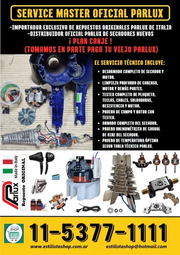 Servicio Técnico Garantia Oficial Parlux Reparación Secador