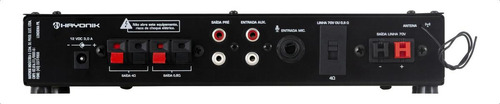 Amplificador Receiver Hayonik Versatil Pro 510 Cor Preto Potência de saída RMS 50 W
