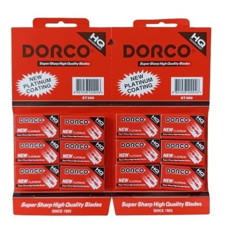 Hojillas Dorco Platinum Coating Blíster 12 X 5 = 60 Und.