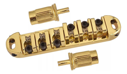 1 Set Roller Saddle Bridge Com Studs Para Gibson Les Paul