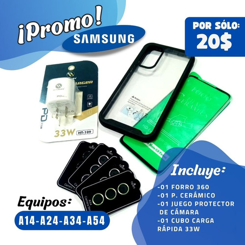 Forro 360 Samsung A34 Protector Cerámico De Cámara Y Cubo