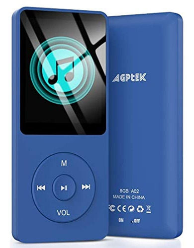 Reproductor De Mp3 Agptek A02 De 8 Gb, Reproductor De Music