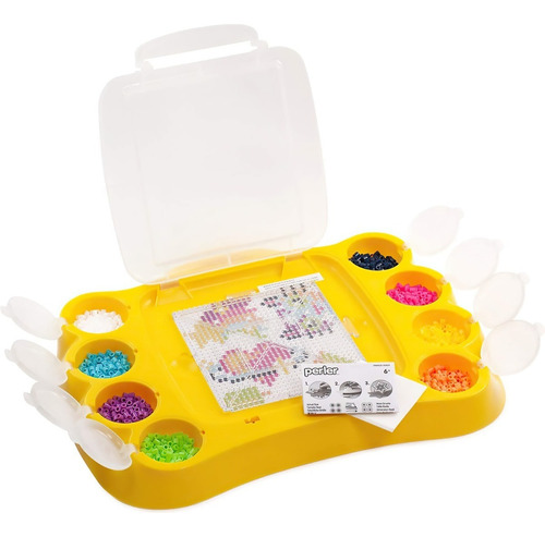 Kit Perler Bead Perlas Organizador Rompecabezas 1200 Cuencas