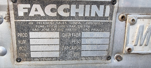 Imagem 7 de 10 de Bau Facchini Ano 2009 8.50 Comprim 2.70 Altura 2.58 Largura