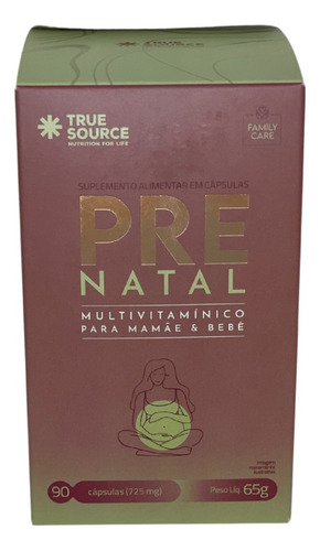 Multivitamínico Prenatal 90 Cápsulas True Source