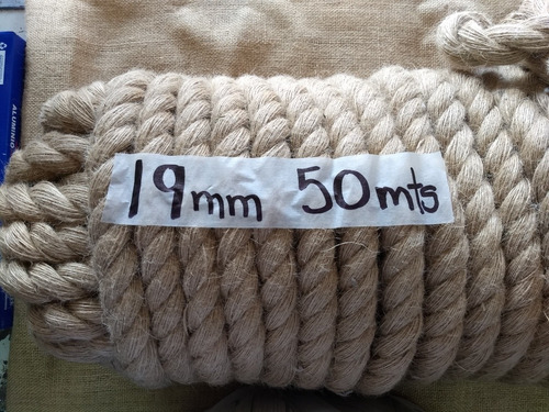 Cordón Yute 19mm 50 Mts