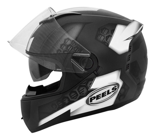 Capacete para moto  integral Peels  Icon  preto e branco dash tamanho 58 