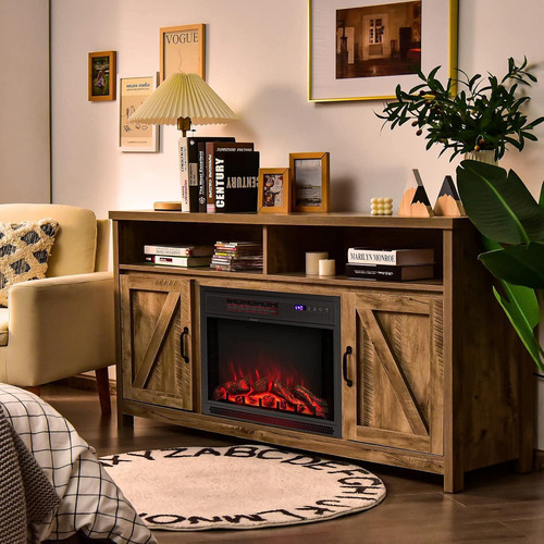 Chimenea Eléctrica Arlime 71 Cm Con Control Remoto Y
