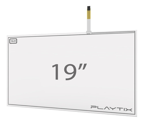 Kit Painel Touch Screen Resistivo 19 Widescreen 4 Vias Usb