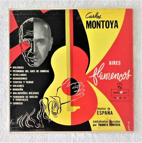 Carlos Montoya Lp Aires Flamencos