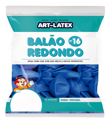 Balão Redondo 16 Diversas Cores 12 Unid Art Latex Cor Oliva