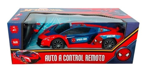 Spider-man Auto Rojo Y Azul Rc
