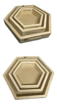 Comprar Bandejas Madera Pino Hexagonales P\u002F Desayuno Matera Set X3u